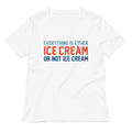 Everything Is Ice Cream Or Not Ice Cream Women's V-Neck Tee Hoodie, Sweatshirt | PureTeeCo.com (Image 1)