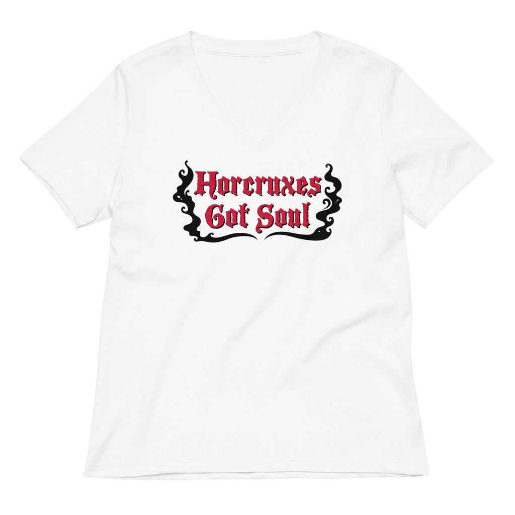 Horcruxes Got Soul Women's V-Neck Tee Hoodie, Sweatshirt | PureTeeCo.com (Image 1)