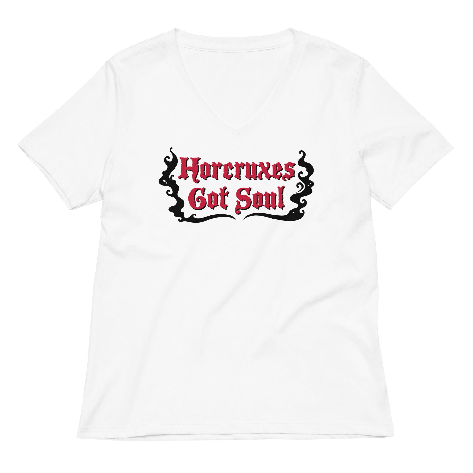 Horcruxes Got Soul Women's V-Neck Tee Hoodie, Sweatshirt | PureTeeCo.com (Image 1)