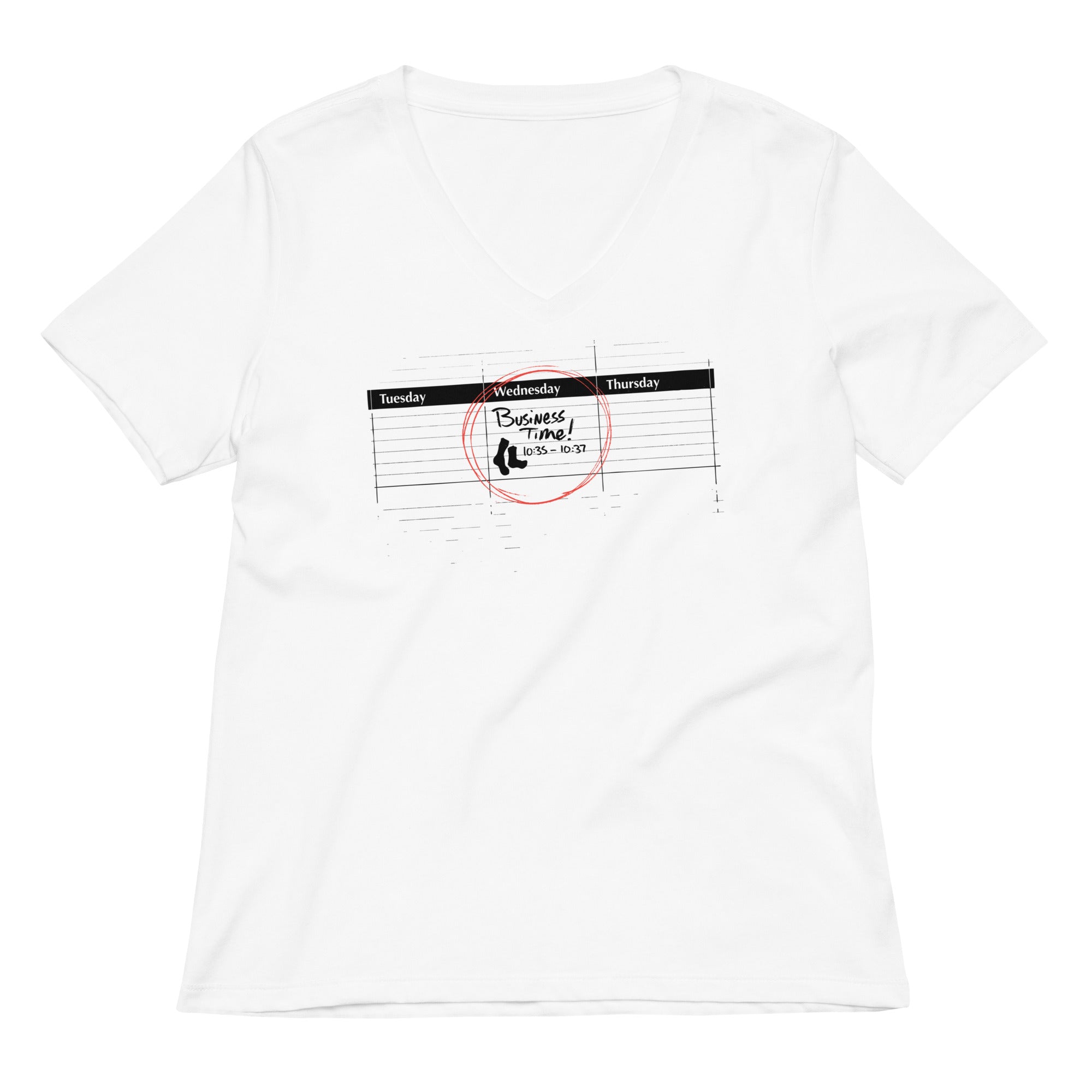 It's Business Time Women's V-Neck Tee Hoodie, Sweatshirt | PureTeeCo.com