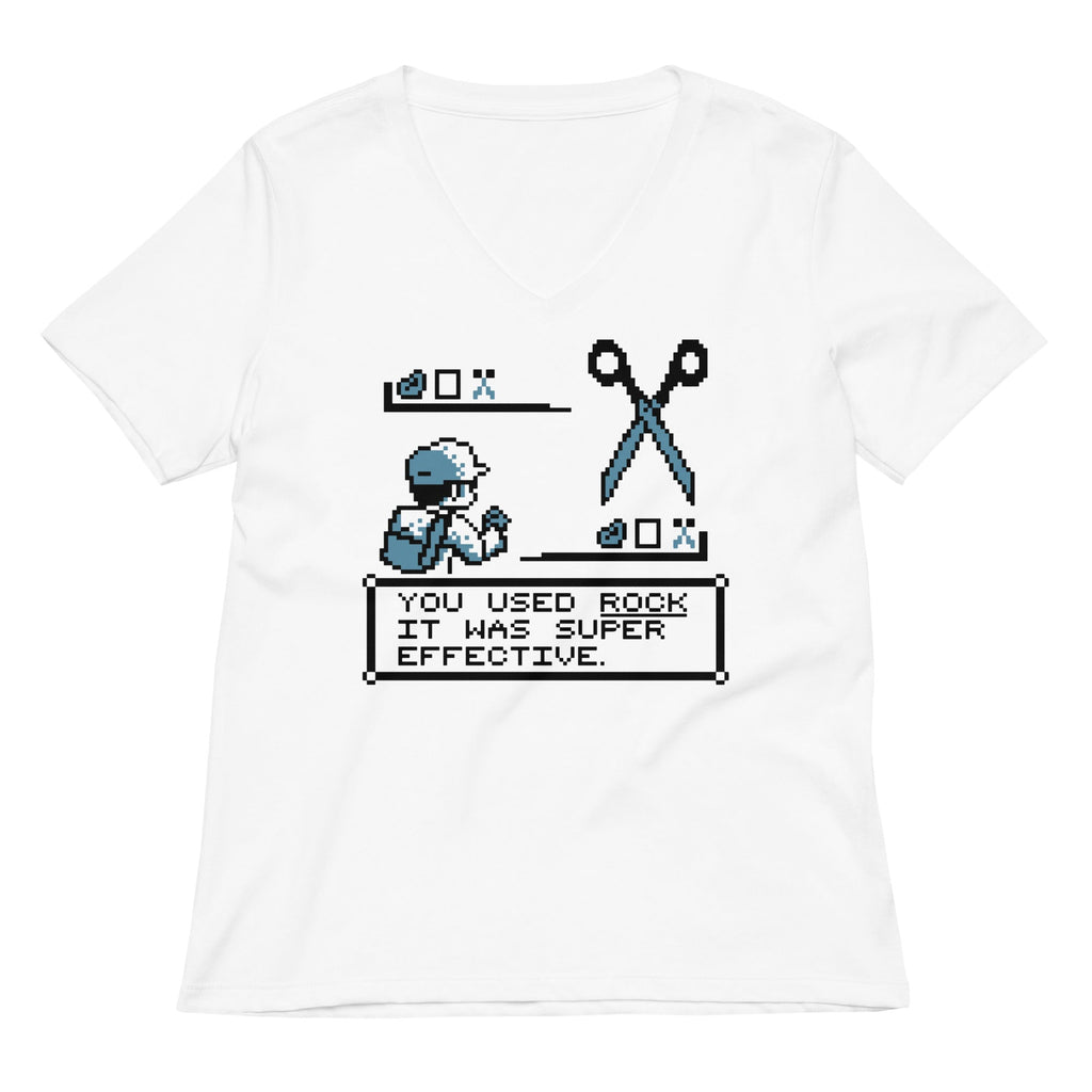 Rock Paper Scissors Battle Women's V-Neck Tee Hoodie, Sweatshirt | PureTeeCo.com (Image 2)