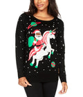 Women's Santa Unicorn Ugly Christmas Sweater