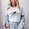WRESTLING GIRL HEARTBEAT TEE Hoodie, Sweatshirt | PureTeeCo.com (Image 1)