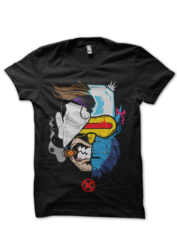 X-Men Mashup Black T-Shirt Hoodie, Sweatshirt | PureTeeCo.com