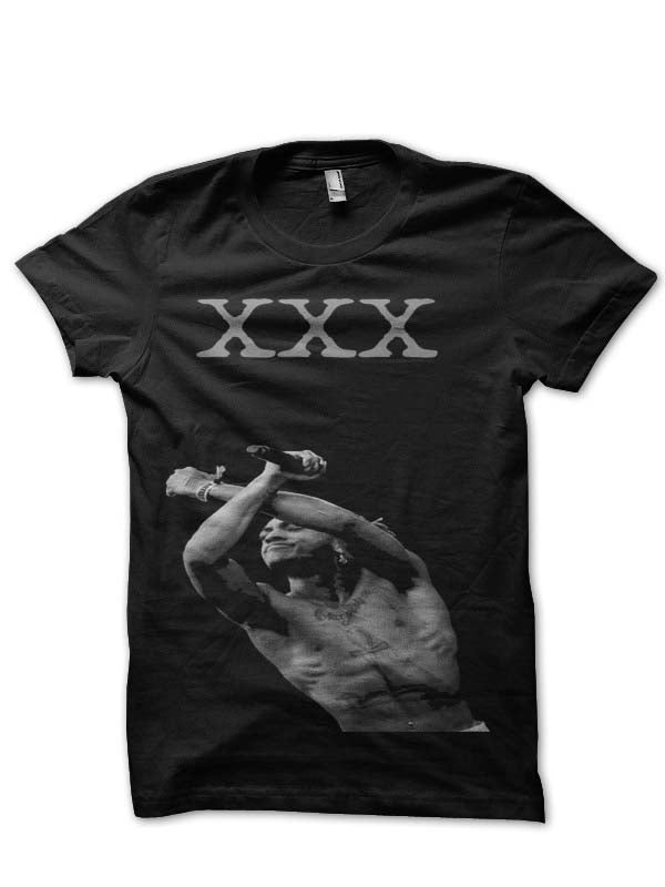 Xxxtentacion Black Half Sleeve T-Shirt Style003 Hoodie, Sweatshirt | PureTeeCo.com