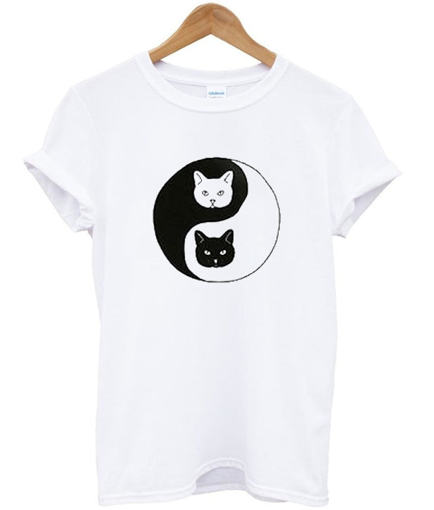 yin yang cat t-shirt Hoodie, Sweatshirt | PureTeeCo.com