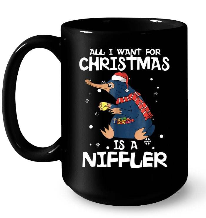 All I Want For Christmas Is A Niffler Ugly Christmas Sweater Version2