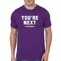 Youâ€™Re Next Purple Half Sleeve T-Shirt Hoodie, Sweatshirt | PureTeeCo.com