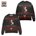Young Frankenstein Abby Someone Abby Normal Ugly Christmas Sweater Black