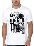 My Gun Half Sleeve White T-Shirt Hoodie, Sweatshirt | PureTeeCo.com