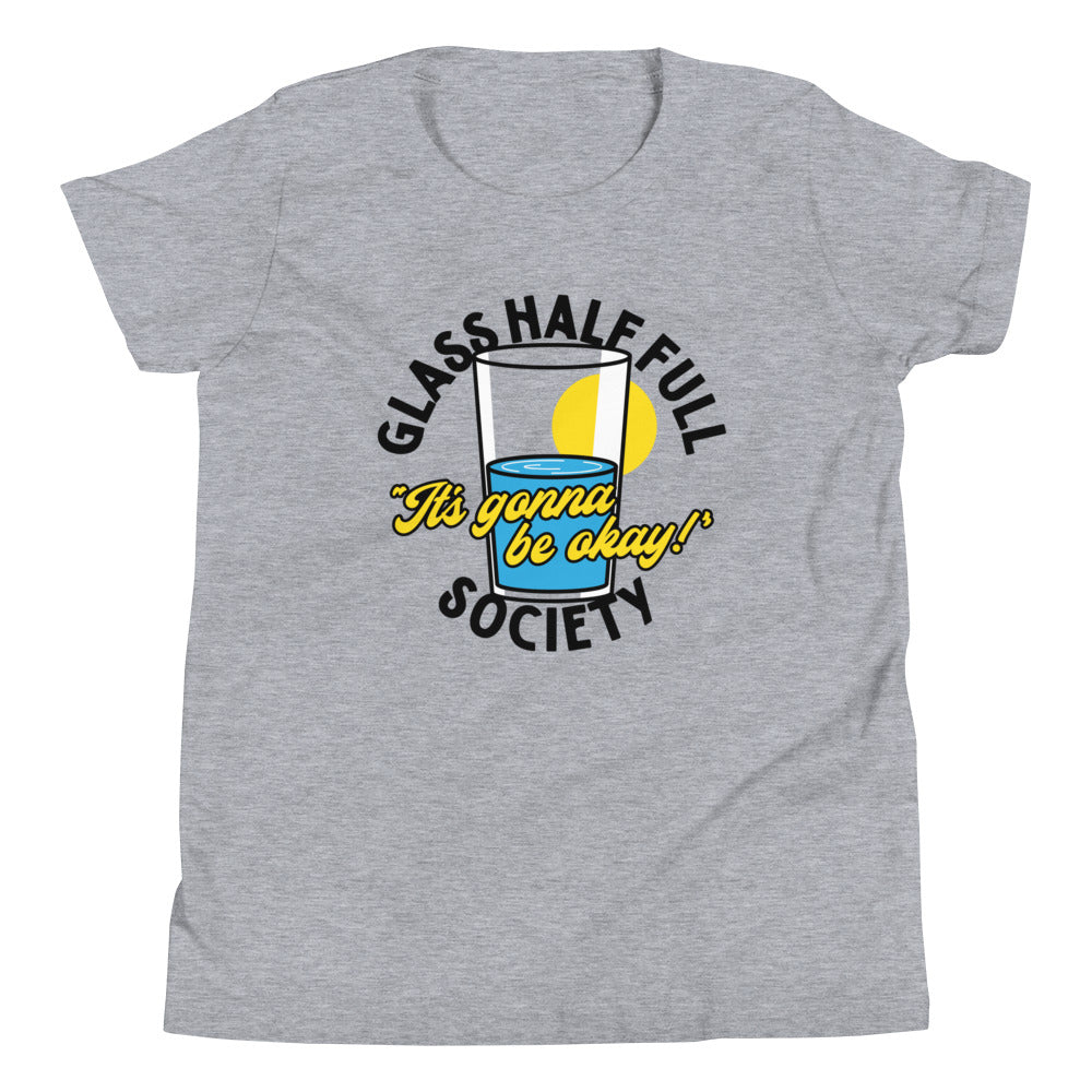 Glass Half Full Society Kid's Youth Tee Hoodie, Sweatshirt | PureTeeCo.com (Image 1)