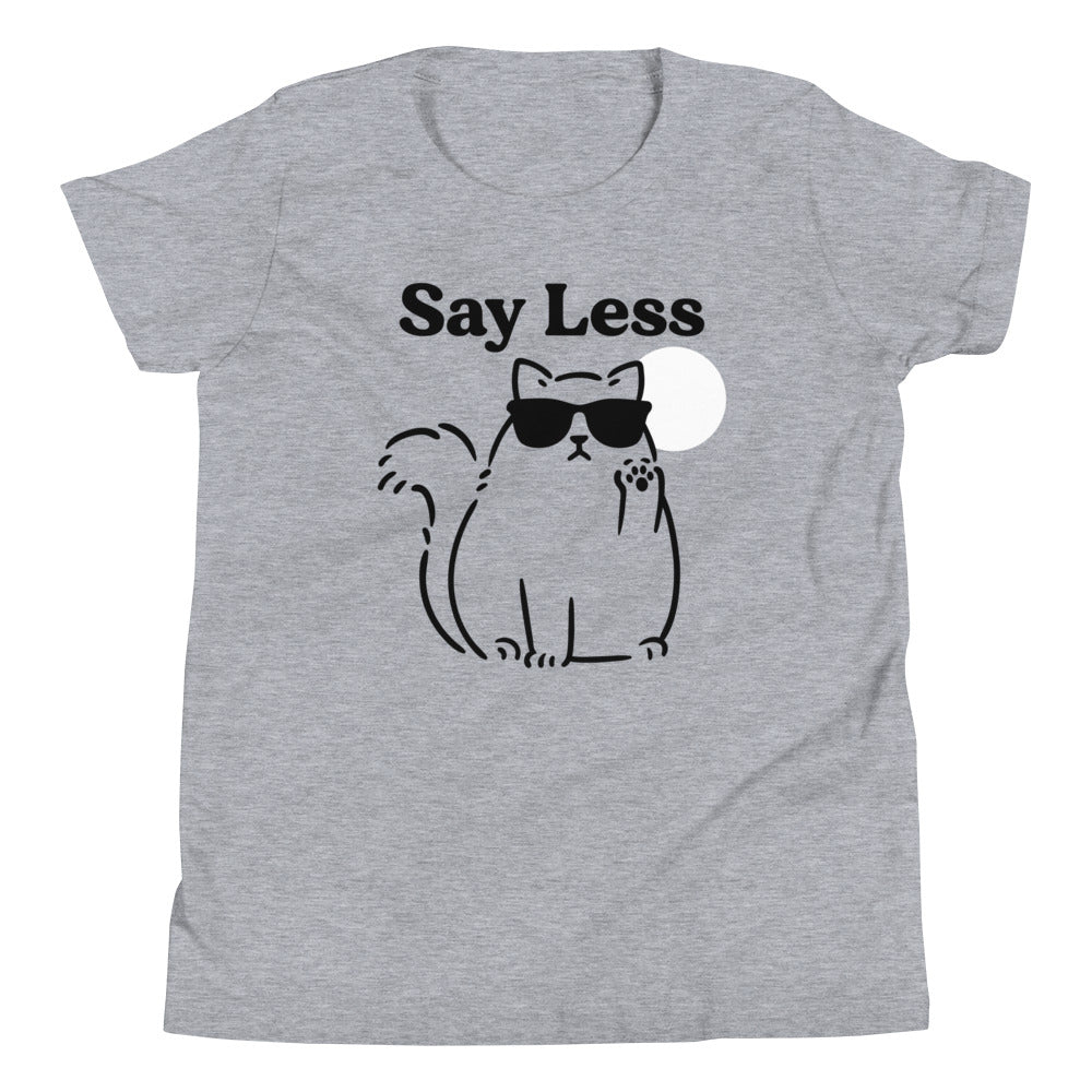 Say Less Kid's Youth Tee Hoodie, Sweatshirt | PureTeeCo.com (Image 1)
