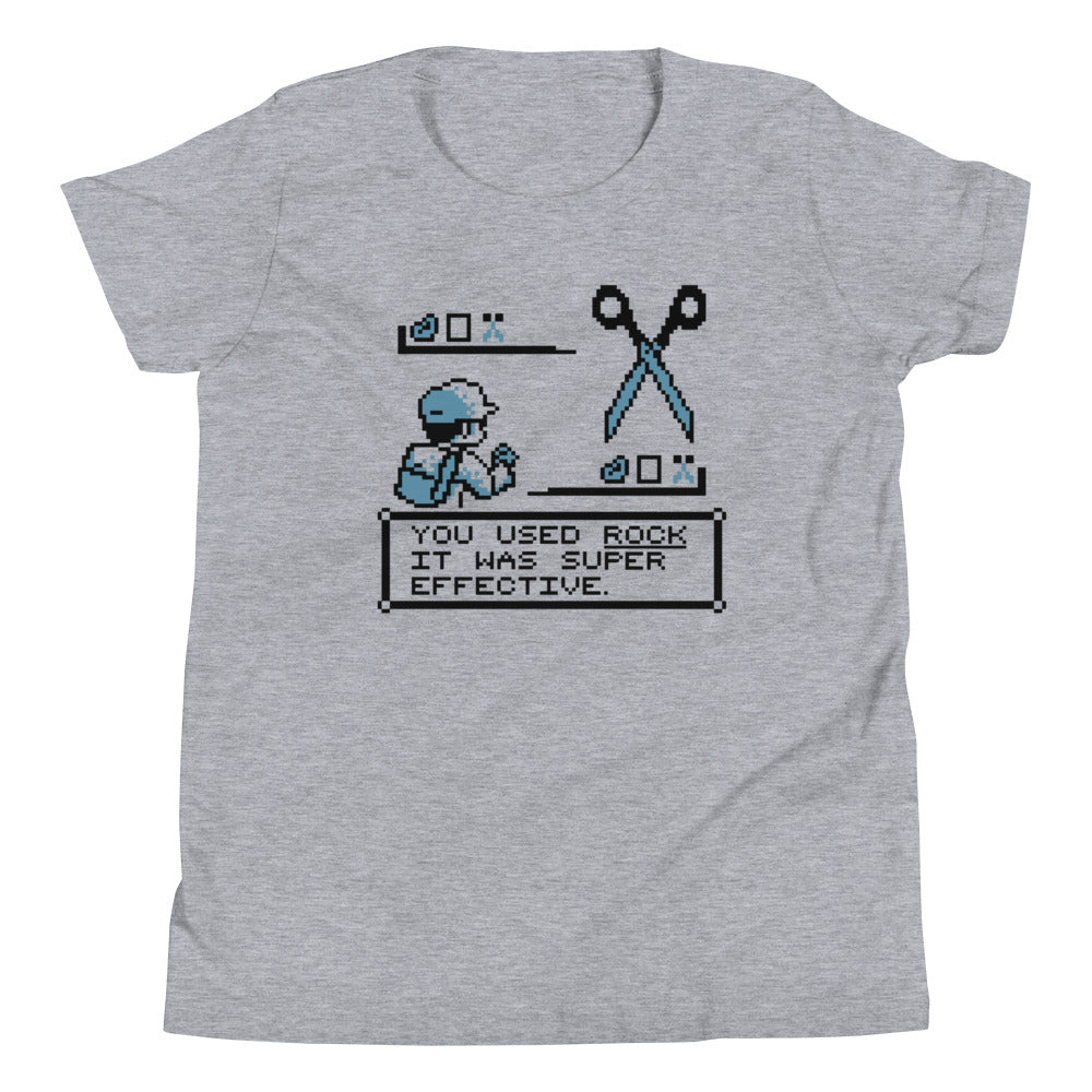 Rock Paper Scissors Battle Kid's Youth Tee Hoodie, Sweatshirt | PureTeeCo.com (Image 1)