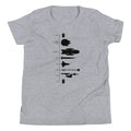 Space Ship Timeline Kid's Youth Tee Hoodie, Sweatshirt | PureTeeCo.com (Image 1)