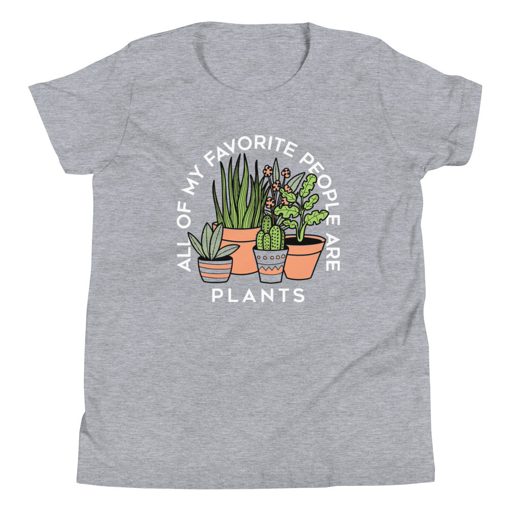 All Of My Favorite People Are Plants Kid's Youth Tee Hoodie, Sweatshirt | PureTeeCo.com (Image 1)