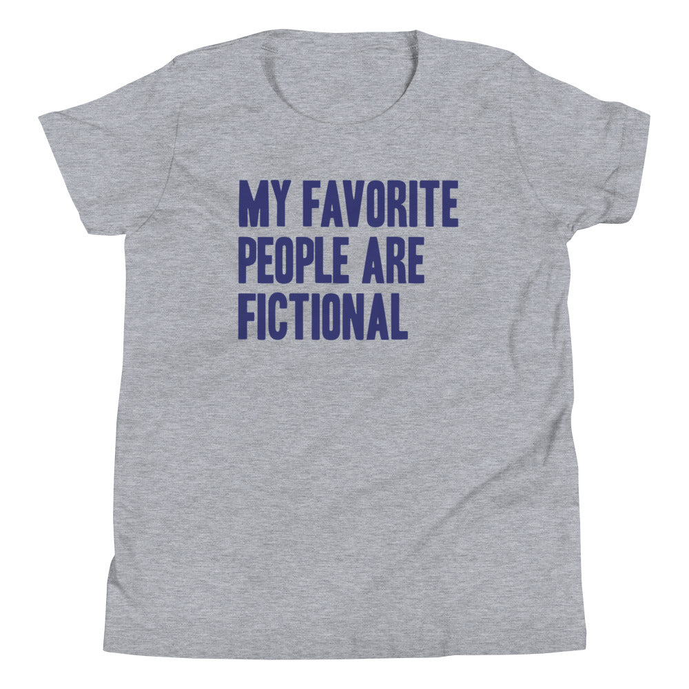 My Favorite People Are Fictional Kid's Youth Tee Hoodie, Sweatshirt | PureTeeCo.com (Image 1)