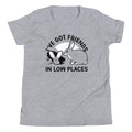 I've Got Friends In Low Places Kid's Youth Tee Hoodie, Sweatshirt | PureTeeCo.com (Image 1)