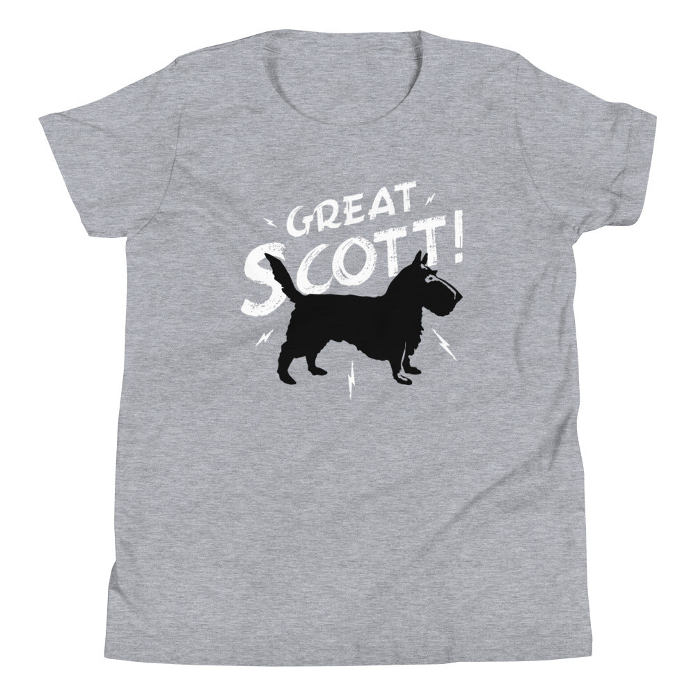Great Scott! Kid's Youth Tee Hoodie, Sweatshirt | PureTeeCo.com (Image 1)