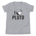 I Heart Pluto Kid's Youth Tee Hoodie, Sweatshirt | PureTeeCo.com (Image 1)