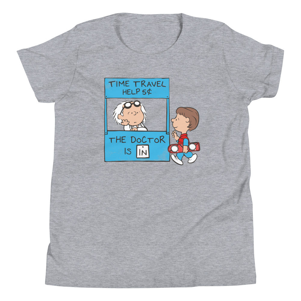 The Doctor Is In Kid's Youth Tee Hoodie, Sweatshirt | PureTeeCo.com (Image 4)