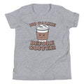 No Talkie Before Coffee! Kid's Youth Tee Hoodie, Sweatshirt | PureTeeCo.com (Image 1)