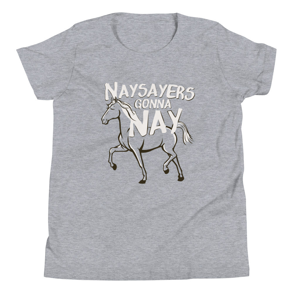 Nay Sayers Gonna Nay Kid's Youth Tee Hoodie, Sweatshirt | PureTeeCo.com (Image 1)