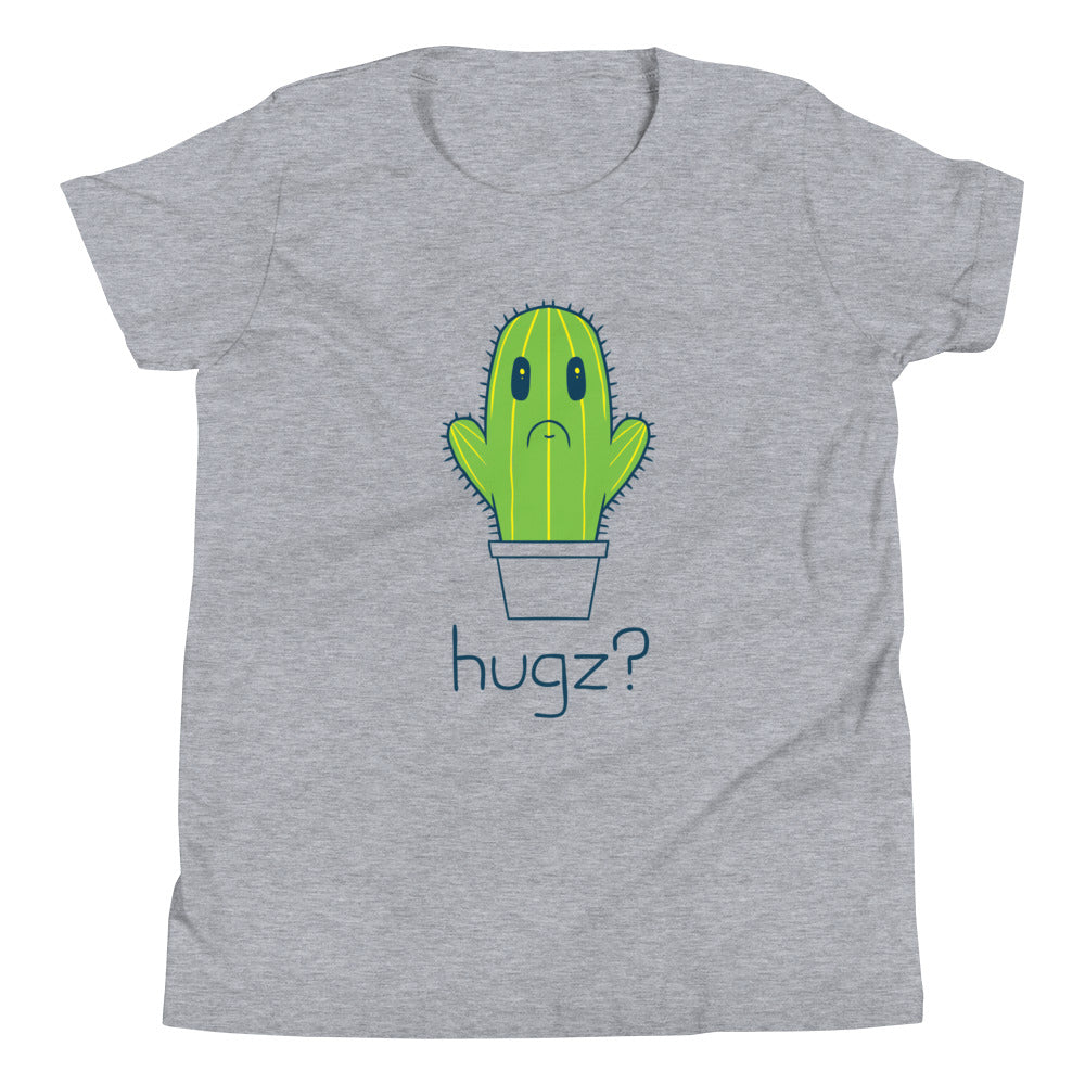 Hugz? Cactus Kid's Youth Tee Hoodie, Sweatshirt | PureTeeCo.com (Image 3)
