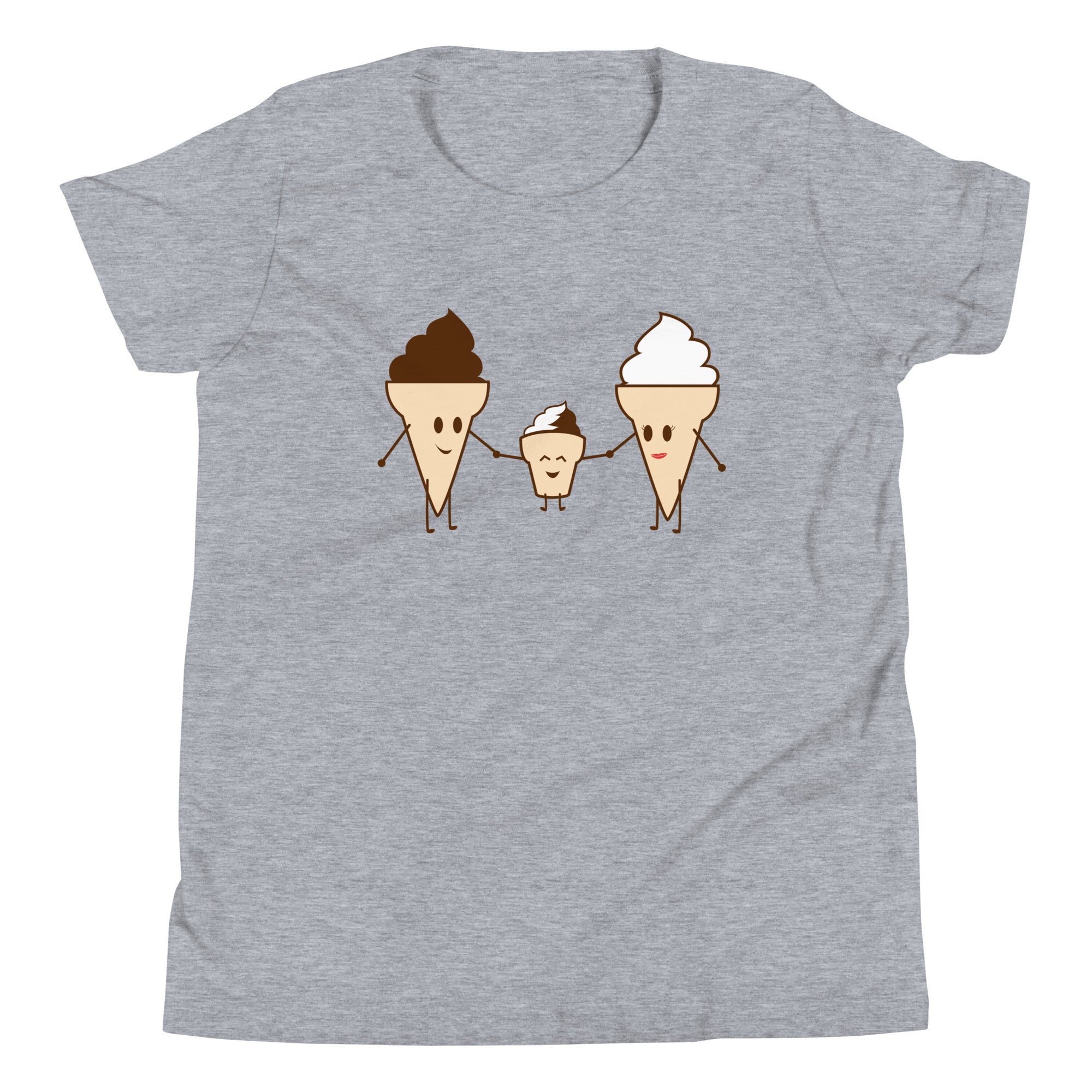 Ice Cream Family Kid's Youth Tee Hoodie, Sweatshirt | PureTeeCo.com (Image 5)
