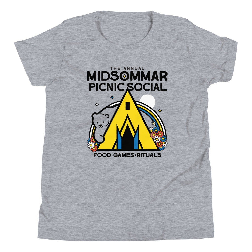 The Annual Midsommar Picnic Social Kid's Youth Tee Hoodie, Sweatshirt | PureTeeCo.com (Image 3)