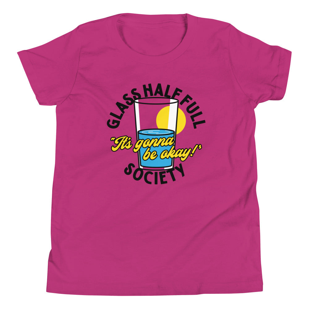 Glass Half Full Society Kid's Youth Tee Hoodie, Sweatshirt | PureTeeCo.com (Image 3)