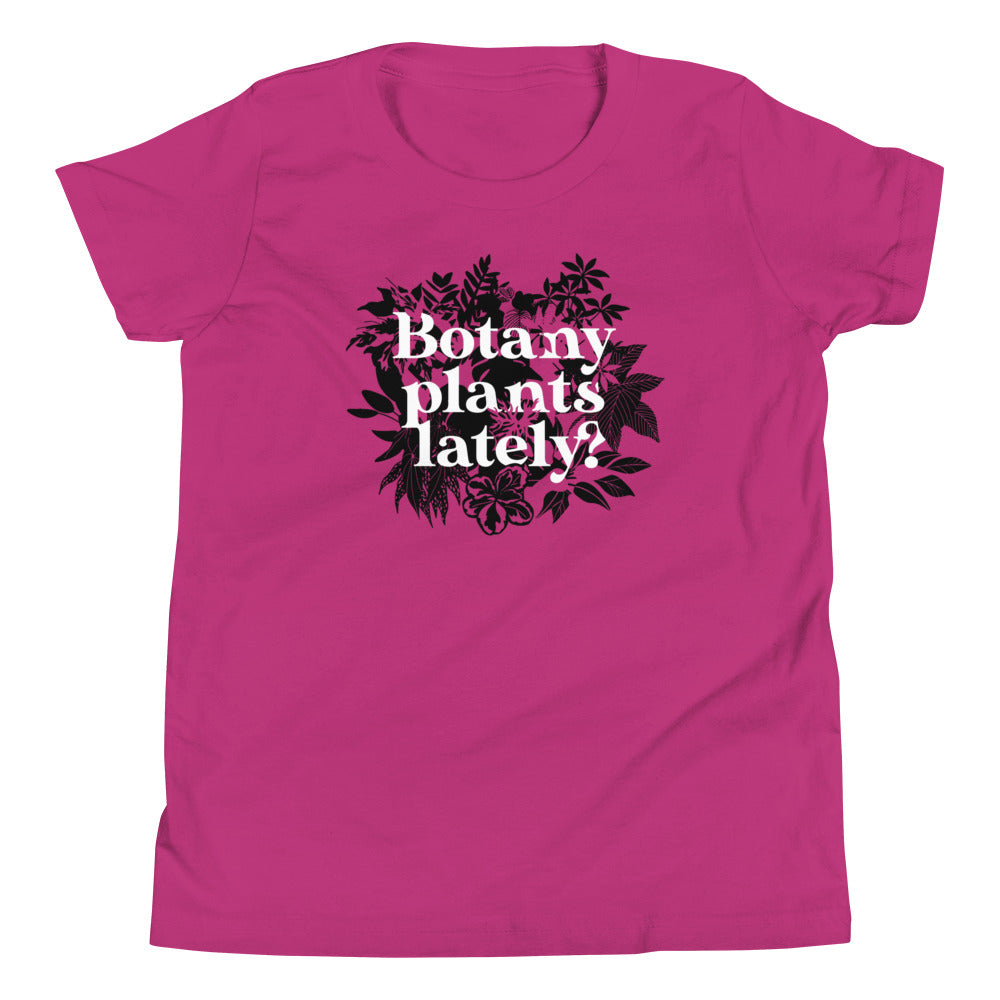 Botany Plants Lately? Kid's Youth Tee Hoodie, Sweatshirt | PureTeeCo.com (Image 4)