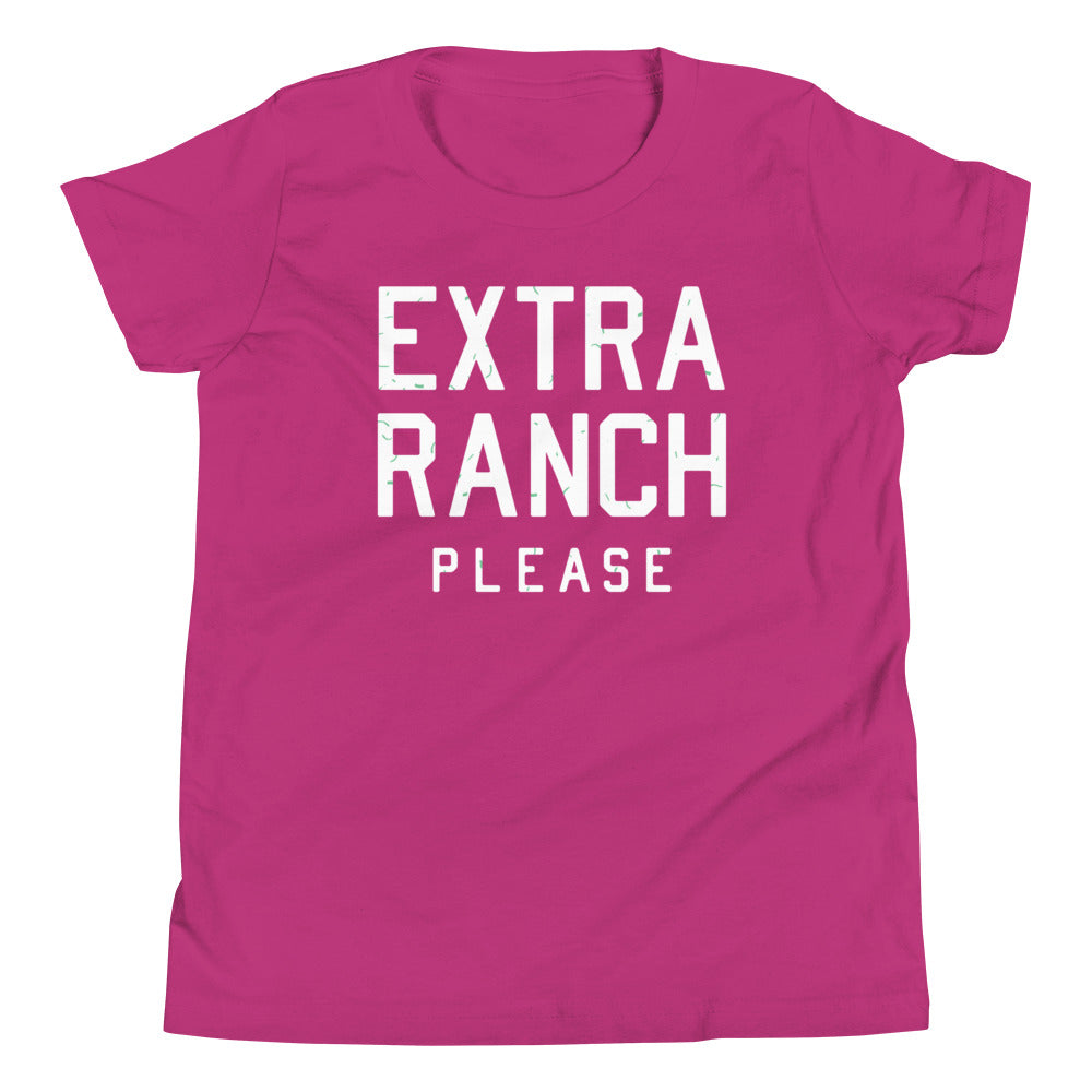 Extra Ranch Please Kid's Youth Tee Hoodie, Sweatshirt | PureTeeCo.com (Image 5)