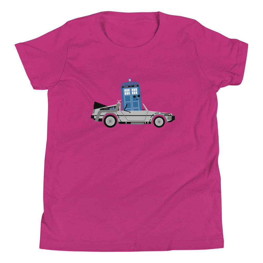 Time Machine x Two Kid's Youth Tee Hoodie, Sweatshirt | PureTeeCo.com (Image 3)