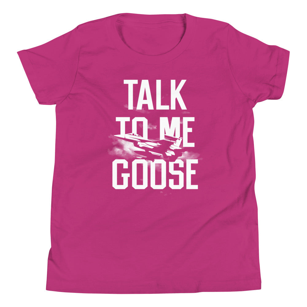 Talk To Me Goose Kid's Youth Tee Hoodie, Sweatshirt | PureTeeCo.com (Image 5)