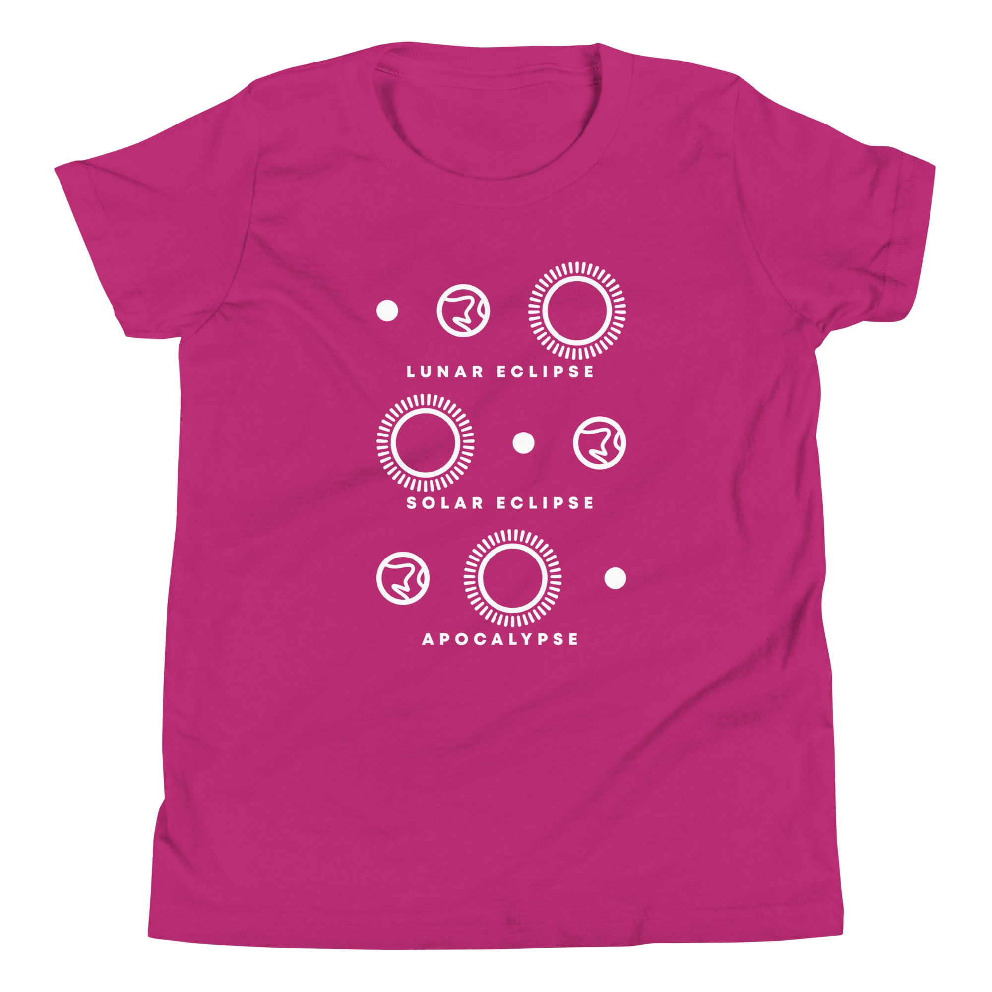 Lunar Eclipse Solar Eclipse Apocalypse Kid's Youth Tee Hoodie, Sweatshirt | PureTeeCo.com (Image 5)