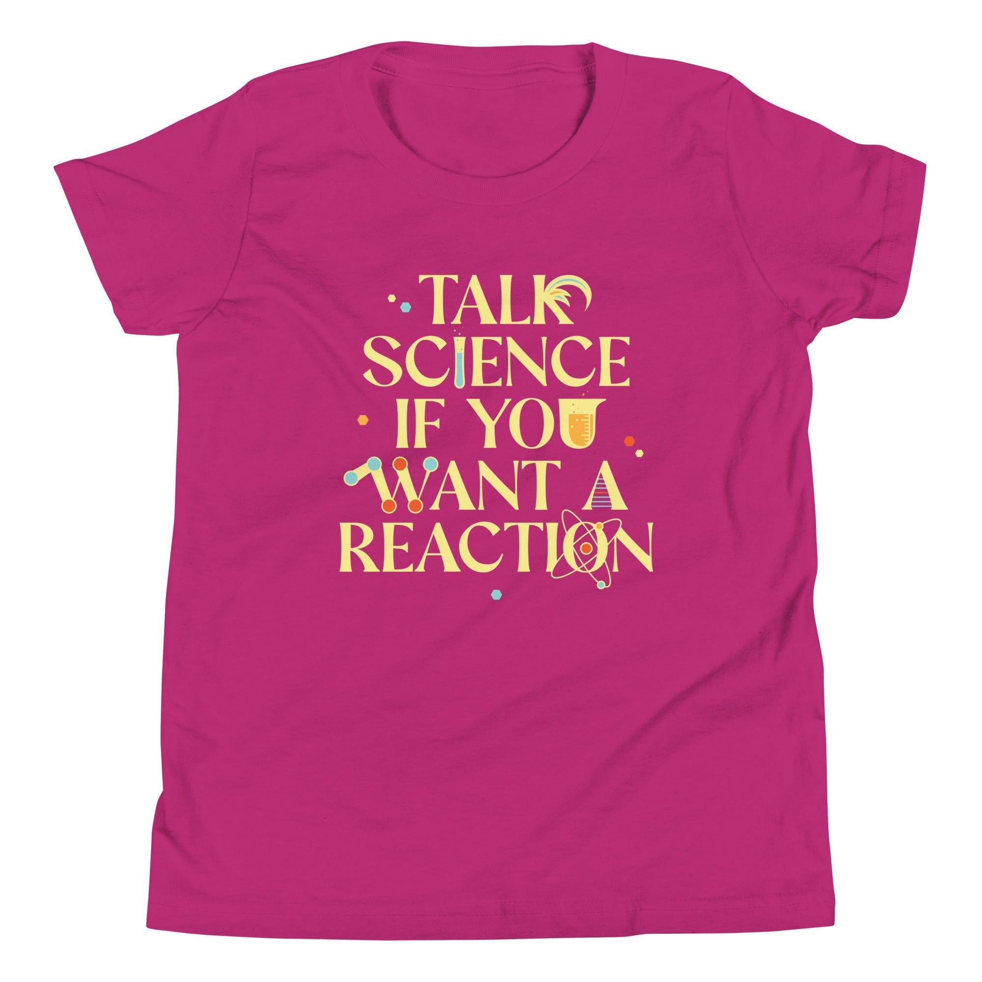 Talk Science If You Want A Reaction Kid's Youth Tee Hoodie, Sweatshirt | PureTeeCo.com (Image 5)