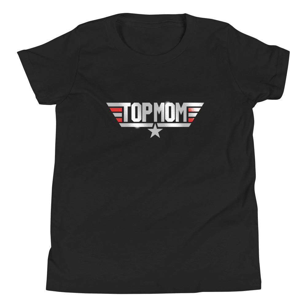 Top Mom Kid's Youth Tee Hoodie, Sweatshirt | PureTeeCo.com (Image 2)