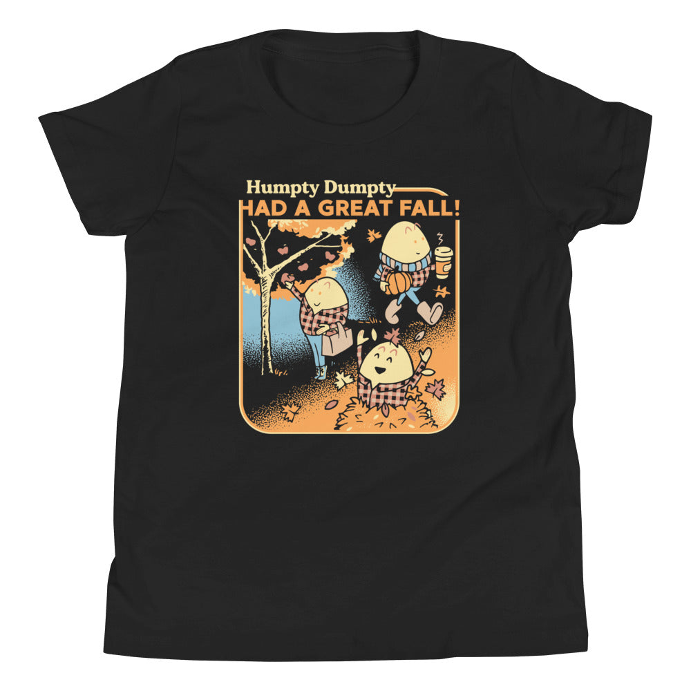 Humpty Dumpty Had A Great Fall Kid's Youth Tee Hoodie, Sweatshirt | PureTeeCo.com (Image 2)