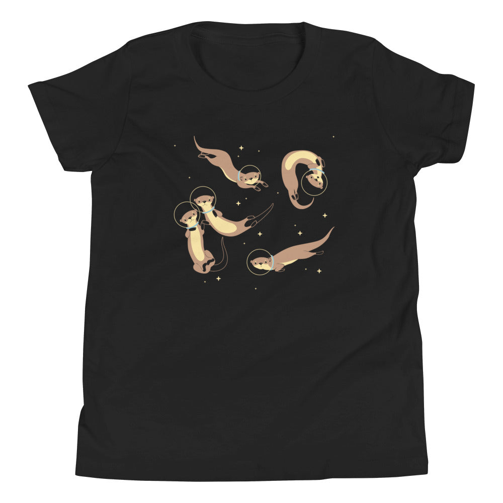 Otter Space Kid's Youth Tee Hoodie, Sweatshirt | PureTeeCo.com (Image 1)