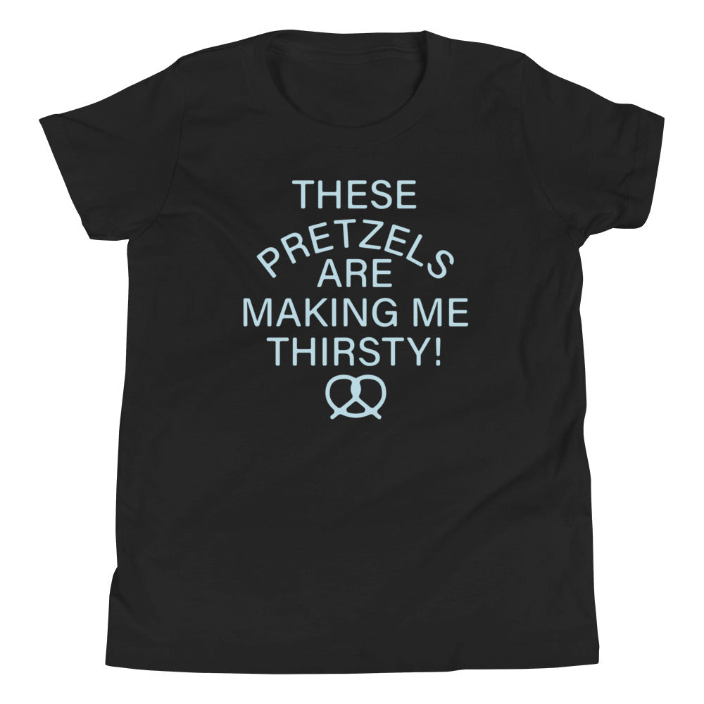 These Pretzels Are Making Me Thirsty! Kid's Youth Tee Hoodie, Sweatshirt | PureTeeCo.com (Image 2)