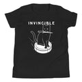 Invincible Cat Kid's Youth Tee Hoodie, Sweatshirt | PureTeeCo.com (Image 1)