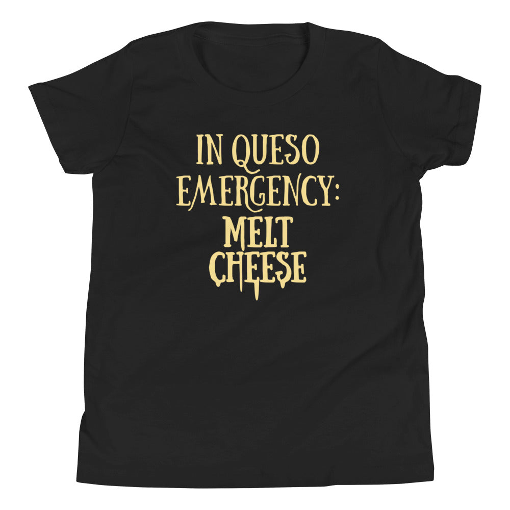 In Queso Emergency: Melt Cheese Kid's Youth Tee Hoodie, Sweatshirt | PureTeeCo.com (Image 2)