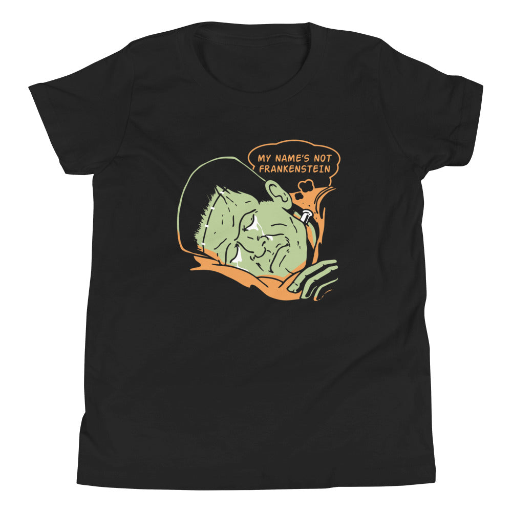My Name's Not Frankenstein Kid's Youth Tee Hoodie, Sweatshirt | PureTeeCo.com (Image 1)