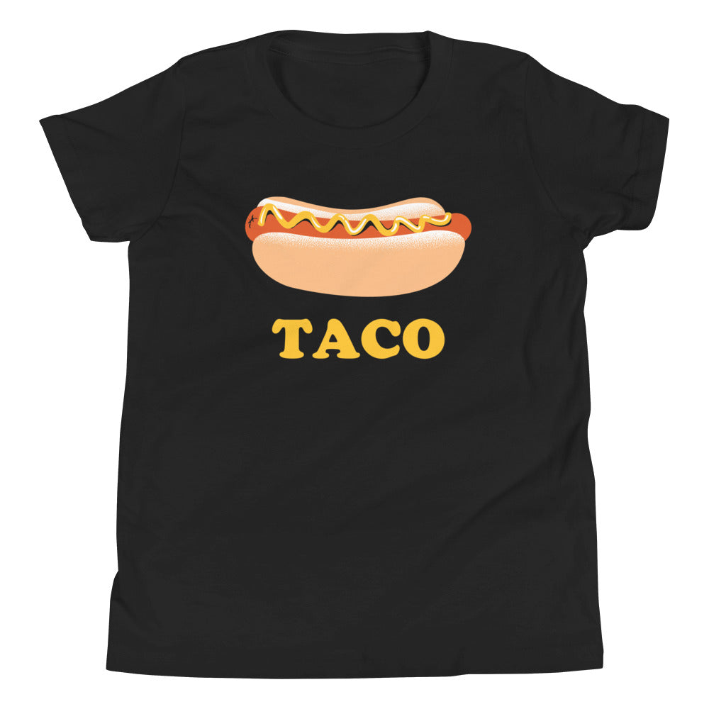Hotdog Taco Kid's Youth Tee Hoodie, Sweatshirt | PureTeeCo.com (Image 2)