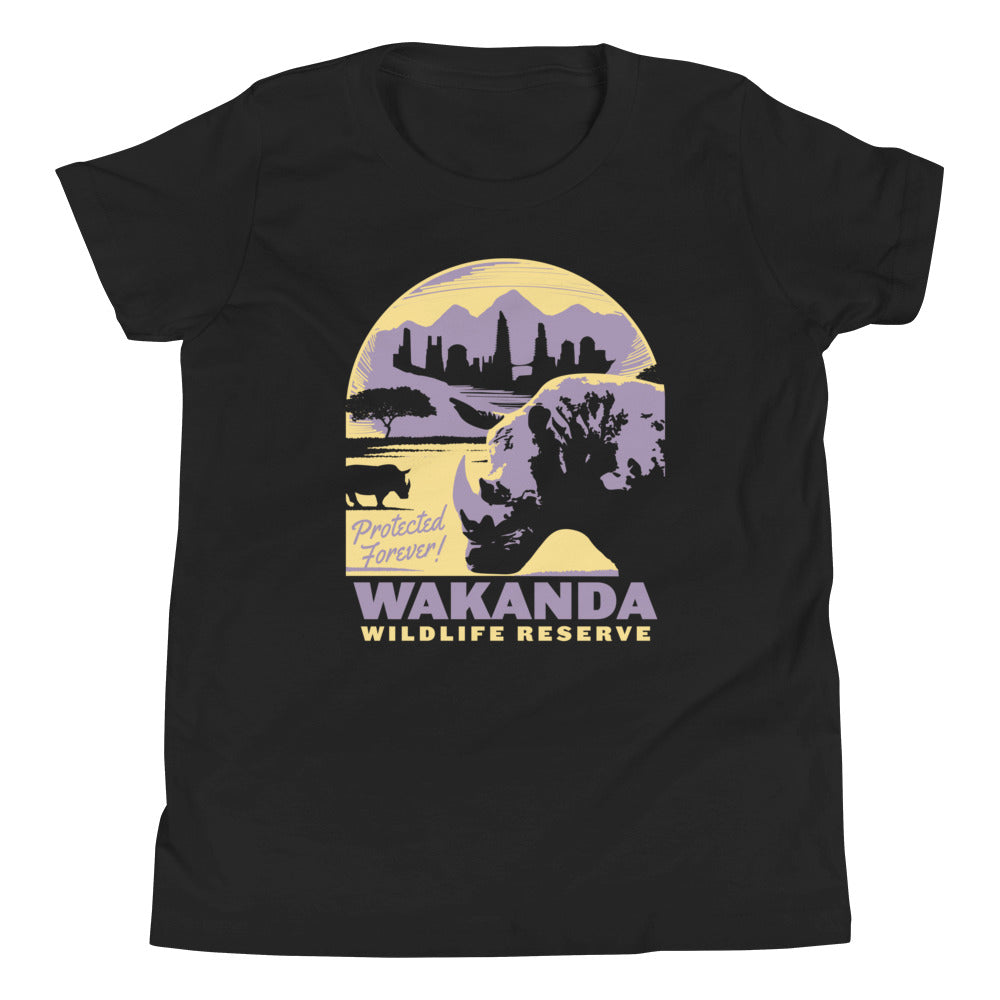 Wakanda Wildlife Reserve Kid's Youth Tee Hoodie, Sweatshirt | PureTeeCo.com (Image 1)