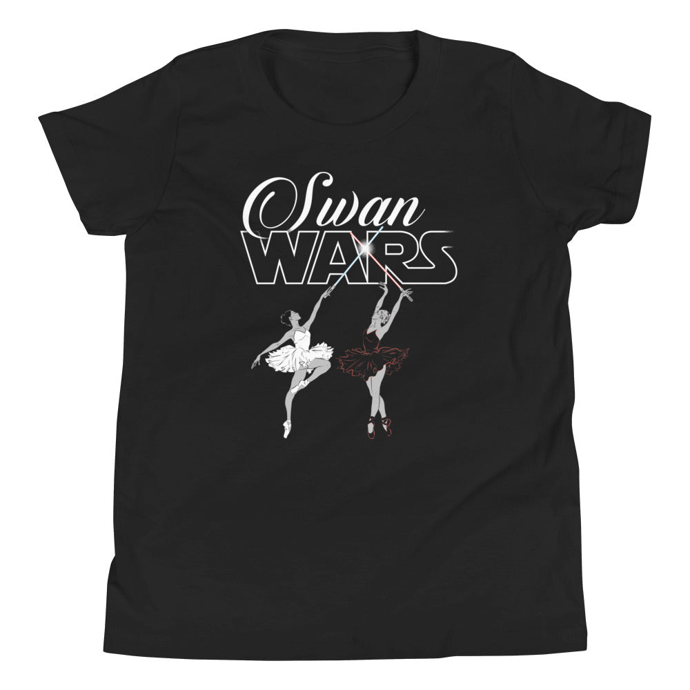 Swan Wars Kid's Youth Tee Hoodie, Sweatshirt | PureTeeCo.com (Image 1)