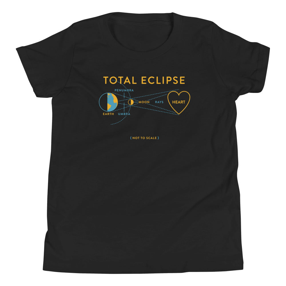 Total Eclipse Of The Heart Kid's Youth Tee Hoodie, Sweatshirt | PureTeeCo.com (Image 1)