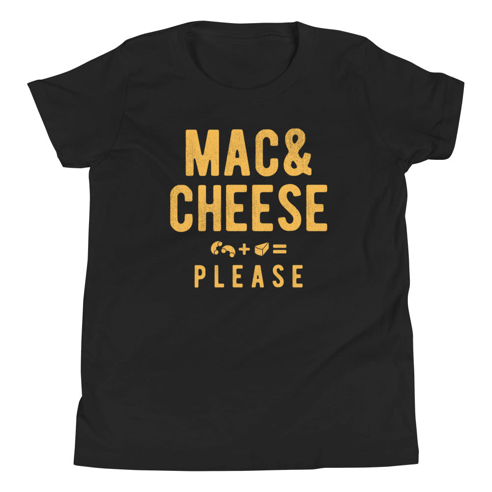 Mac And Cheese Please Kid's Youth Tee Hoodie, Sweatshirt | PureTeeCo.com (Image 3)