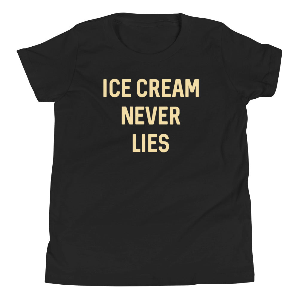 Ice Cream Never Lies Kid's Youth Tee Hoodie, Sweatshirt | PureTeeCo.com (Image 1)