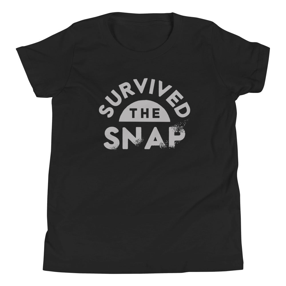 Survived The Snap Kid's Youth Tee Hoodie, Sweatshirt | PureTeeCo.com (Image 1)
